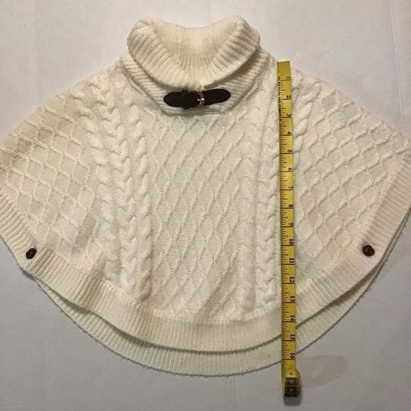 Janie and Jack Toddler Girl Sweater Cape Ivory - Picture 4 of 8